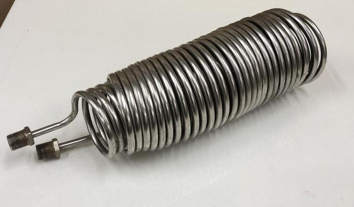 spiraal dompelaar wortkoeler koeling element RVS heatpipe, Hobby en Vrije tijd, Overige Hobby en Vrije tijd, Nieuw, Ophalen of Verzenden