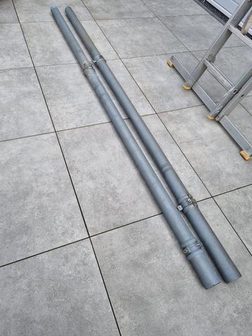 2 Zinken Rheinzink regenpijp, hwa. 80 mm 300 cm lang beschikbaar voor biedingen