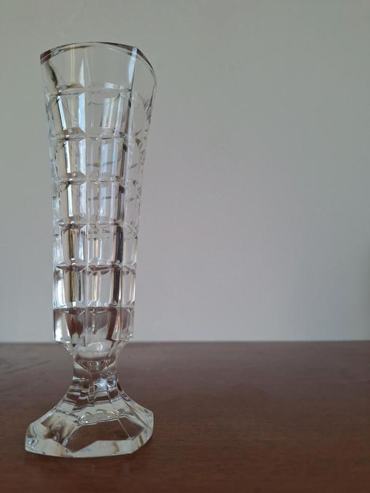 Frans kristallen Vaasje Cristal D'arques, op voet, Huis en Inrichting, Woonaccessoires | Vazen, Zo goed als nieuw, Overige kleuren