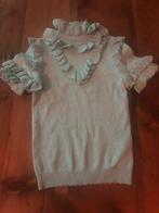 Reinders kids ruffle trui 140 10 jaar - mintgroen lurex - in, Verzenden, Zo goed als nieuw, Reinders, Trui of Vest