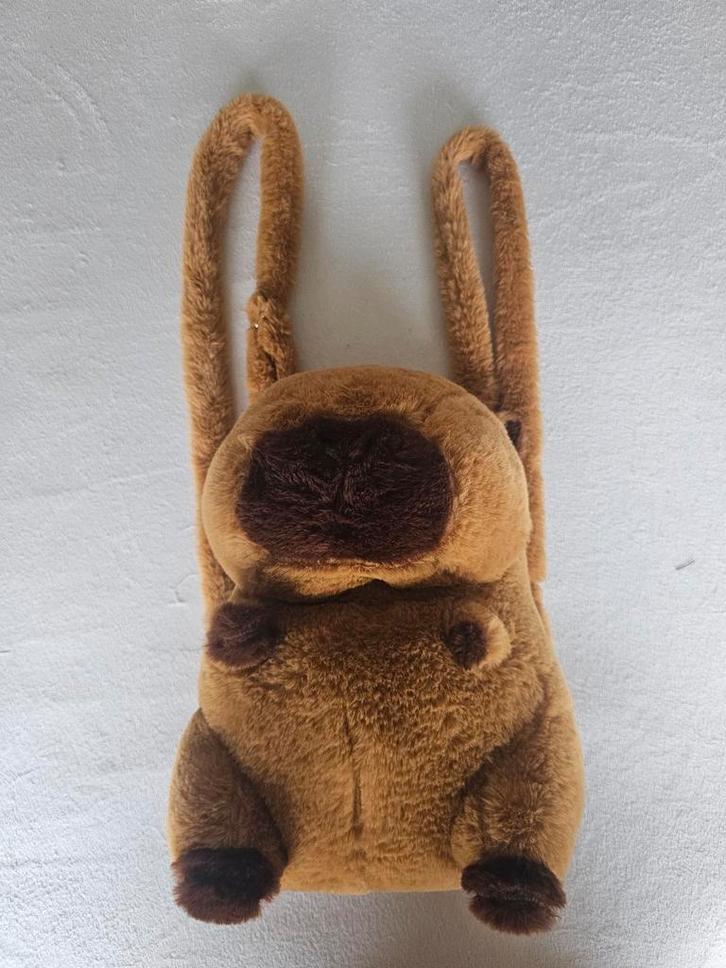 Capibara Rugzak - Schattig, Kinderen en Baby's, Speelgoed | Knuffels en Pluche, Zo goed als nieuw, Overige typen, Ophalen of Verzenden
