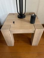 Houten Bijzettafel - Vierkant Design, Minder dan 55 cm, Gebruikt, Vierkant, Hout