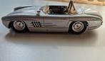 Mercedes 300 SLS 1957 1:18 Bburago zilver Racing met OVP, Ophalen of Verzenden, Zo goed als nieuw, Auto, Bburago