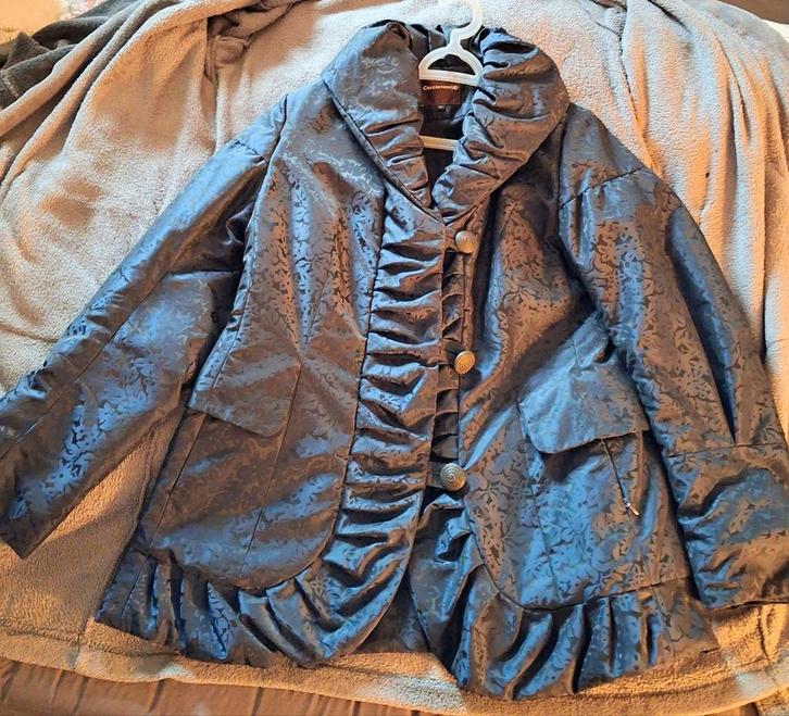 Mooie jas van Creenstone. Mt 42. Zgan., Kleding | Dames, Jassen | Winter, Zo goed als nieuw, Maat 42/44 (L), Blauw, Ophalen of Verzenden