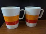 Retro IKEA Mokken - Rood/Oranje - Jaren 2000, Huis en Inrichting, Keuken | Servies, Gebruikt, Keramiek, Ophalen of Verzenden, Overige stijlen