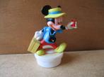 adv9745 mickey op dekseltje 5, Ophalen, Mickey Mouse, Gebruikt, Beeldje of Figuurtje