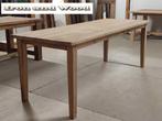 Maatwerk tafel met tapse poten - oude eiken wagonplanken, Ophalen, Nieuw