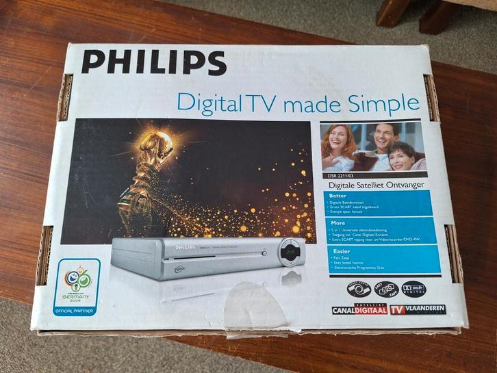 Philips Digitale satellietontvanger DSR2211/03, Audio, Tv en Foto, Schotelantennes, Zo goed als nieuw, Philips, Ophalen of Verzenden