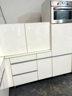 Complete hoogglans wit keuken+alle apparatuur/laatste kans, Overige materialen, Verzenden, Wit, Hoekkeuken