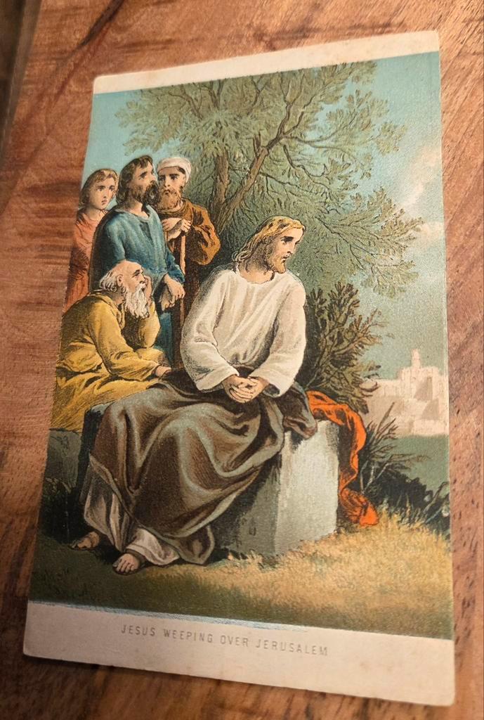 Jezus huilt over Jeruzalem, Verzamelen, Ansichtkaarten | Themakaarten, Ongelopen, 1980 tot heden, Overige thema's, Verzenden