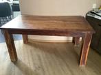 Koloniaal massief teakhout tafel, Huis en Inrichting, Ophalen, Gebruikt, Koloniaal, Teakhout