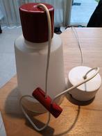 Glazen hanglamp, Huis en Inrichting, Lampen | Hanglampen, Ophalen, Minder dan 50 cm, Retro, Glas