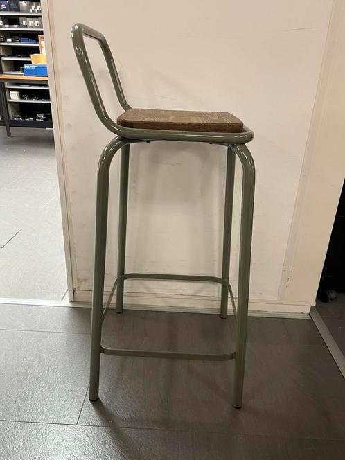 10+ Mooie en stevige Vintage barkrukken in Petrol kleur, Huis en Inrichting, Barkrukken, Zo goed als nieuw, Hout, Metaal, 5 krukken of meer