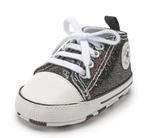 Baby gympen zwart glitter sneakers 0-6maanden, Nieuw, Schoentjes, Ophalen of Verzenden, Jongetje of Meisje