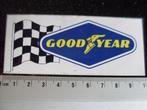 sticker good year logo goodyear racing race racevlag vlag, Verzenden, Zo goed als nieuw, Merk