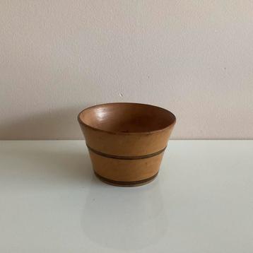 Antiek Biedermeier houten knottenbakje/ kluwenbakje beschikbaar voor biedingen