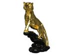 tijger 24 k. verguld met bladgoud, Verzamelen, Beelden en Beeldjes, Ophalen of Verzenden, Nieuw, Overige typen