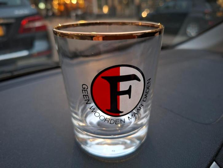 Feijenoord glas, Verzamelen, Overige Verzamelen, Nieuw, Ophalen of Verzenden