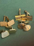 Vintage Manchetknopen Set 5 stuks., Ophalen of Verzenden, Gebruikt, Overige materialen, Verzilverd