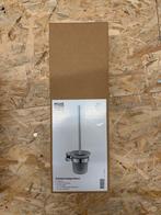 Nieuwe Toiletborstelgarnituur - Messing & Frosted Glas, Ophalen of Verzenden, Nieuw