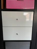 Inzetlades vakkenkast kallax IKEA (wit, iets glanzend) 2x, Minder dan 100 cm, 25 tot 50 cm, Minder dan 50 cm, Zo goed als nieuw