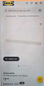 IKEA MOSSLANDA Schilderijenplank Wit 115cm, Ophalen of Verzenden