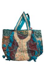 Tas Ibiza Boho India, Sieraden, Tassen en Uiterlijk, Ophalen of Verzenden, Nieuw, Blauw, Shopper