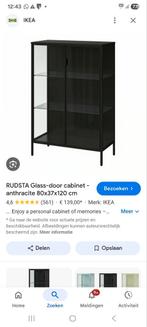 Ikea rudsta vitrinekast, Ophalen, 50 tot 100 cm, Zo goed als nieuw, Minder dan 100 cm