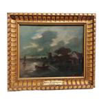 Antiek schilderij op paneel, gesigneerd, Antiek en Kunst, Ophalen