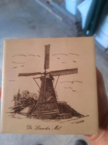 Vintage Delfts Blauw Tegel - De Lonneker Mol beschikbaar voor biedingen