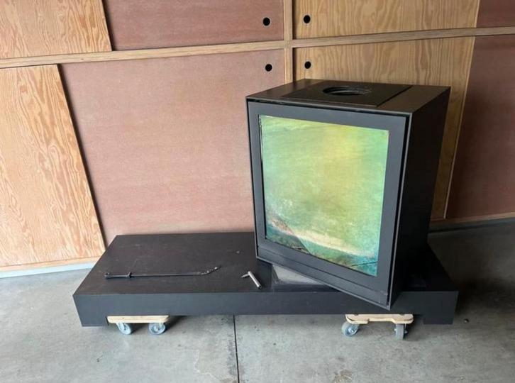 Nestor Martin Tqh 43 draaibare houtkachel, Huis en Inrichting, Kachels, Gebruikt, Vrijstaand, Houtkachel, Hout, Ophalen