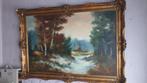 mooi oud Olieverf schilderij op doek gesigneerd Egnar, Ophalen