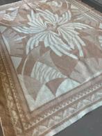 Vintage grote wollen sprei deken, Ophalen, Gebruikt