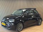 Fiat 500e C Icon 42kWh CAMERA NAVIGATIE APPLE CARPLAY STOELV, Auto's, Fiat, Stof, 4 stoelen, Zwart, Grijs