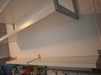 Wandplanken - Wit met IKEA GRANHULT  plakdragers, Ophalen, Zo goed als nieuw