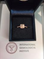 14K ring pink / rosé gold 0.30 ct IGI Antwerp cert, Sieraden, Tassen en Uiterlijk, Ringen, Nieuw, Ophalen of Verzenden, Kleiner dan 17