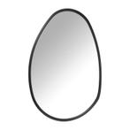 Spiegel organic met metalen lijst - zwart - 75x48.5 cm Xenos, Ophalen, Minder dan 50 cm, Nieuw, Minder dan 100 cm