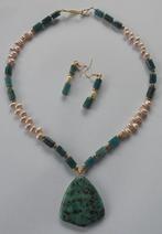 handwerk prachtige kettingset, Verzenden, Nieuw, Steen of Mineraal, Met edelsteen