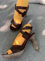 Fred de la Bretoniere sandalen !NIEUWSTAAT! maat 37 twv 140E, Ophalen, Fred de la Bretoniere, Bruin, Sandalen of Muiltjes