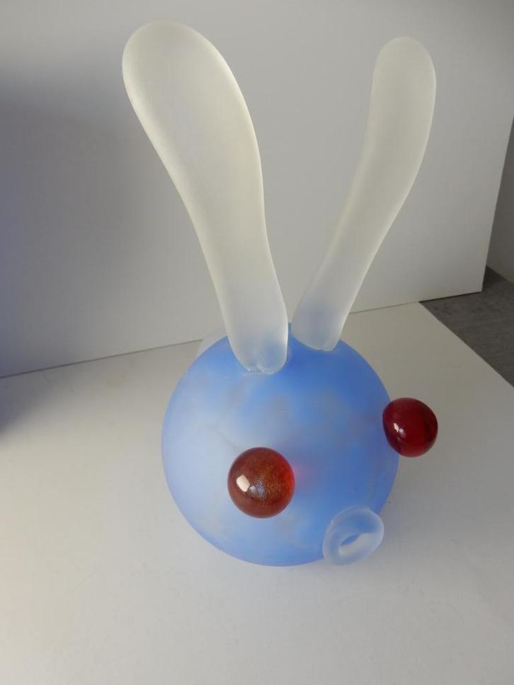 The Rabbit Laranto City of Glass Art glas H 30 cm, Antiek en Kunst, Antiek | Glas en Kristal, Ophalen of Verzenden