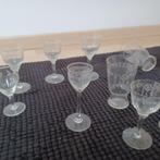 antiek kristallen glasservies 50 stuks, Ophalen of Verzenden
