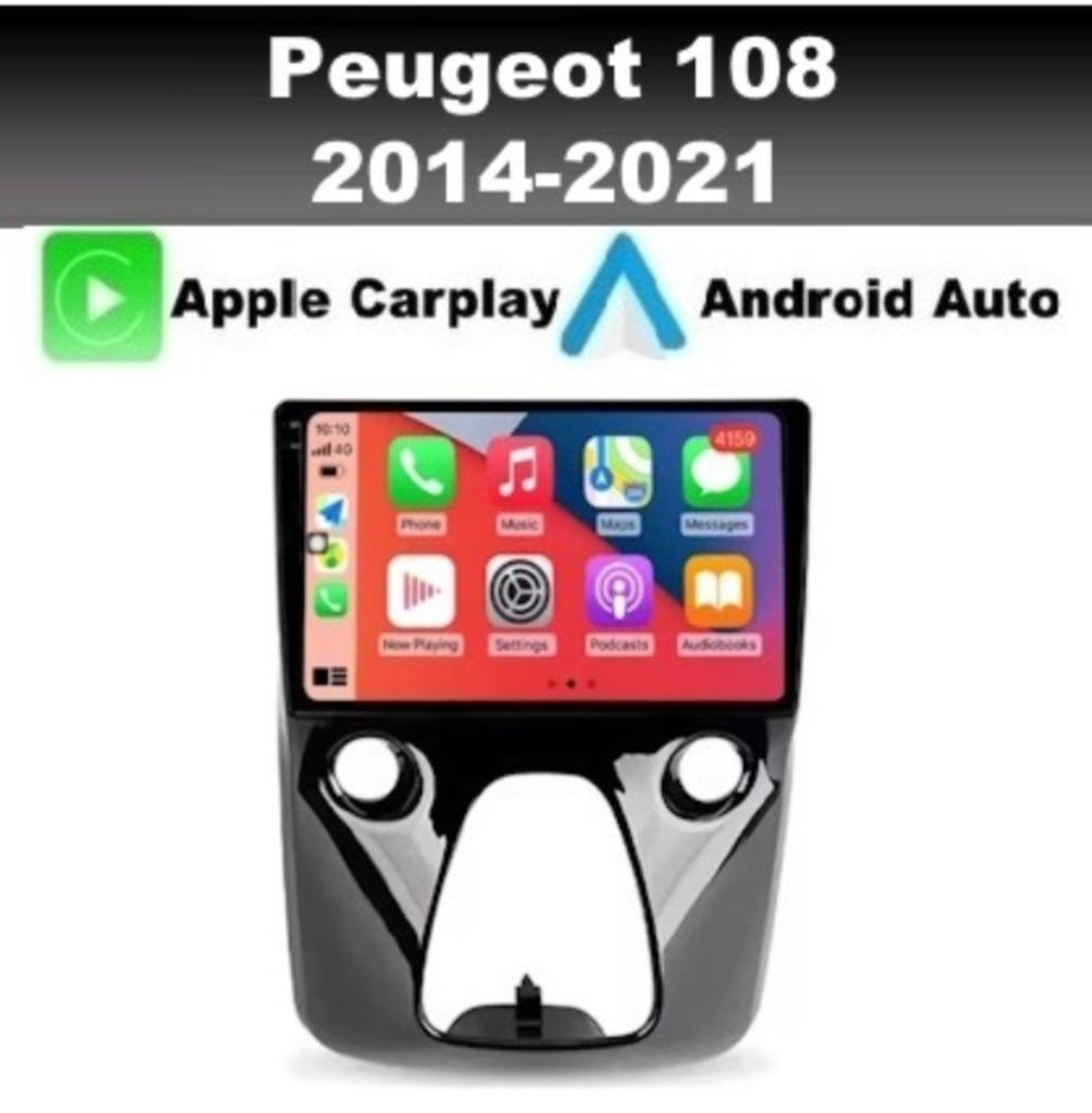 Peugeot 108 radio navigatie carplay android 14 wifi dab+ usb, Ophalen of Verzenden, Nieuw