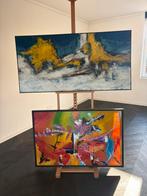 Abstract  deze twee voor 70 euro, Antiek en Kunst, Kunst | Schilderijen | Abstract, Ophalen