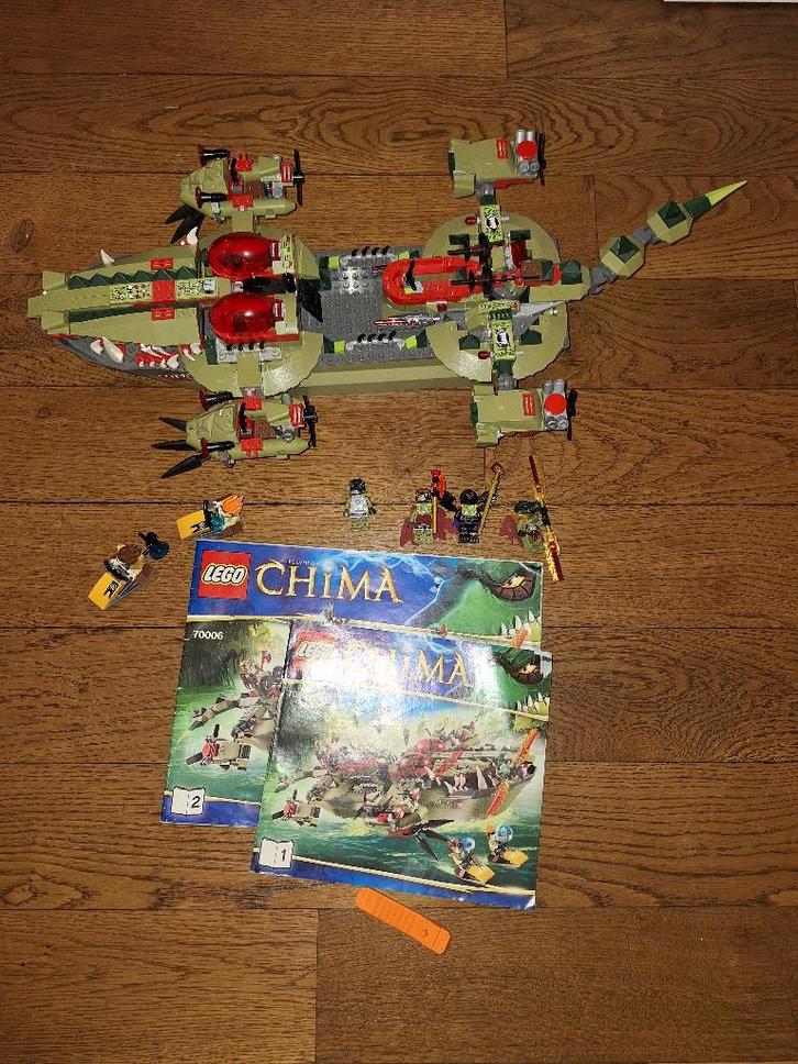 Lego Chima 70006 Craggers's Command Ship, Kinderen en Baby's, Speelgoed | Duplo en Lego, Gebruikt, Lego, Complete set, Ophalen of Verzenden