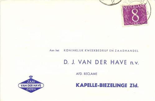 D.J. van der Have NV, afd. reclame - 01.1962 - enquete, Postzegels en Munten, Brieven en Enveloppen | Nederland, Briefkaart, Ophalen of Verzenden