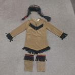 Bruine indianen kostuum, Maat 7-9, Kinderen en Baby's, Ophalen of Verzenden, Gebruikt, 104 of kleiner, Jongen of Meisje