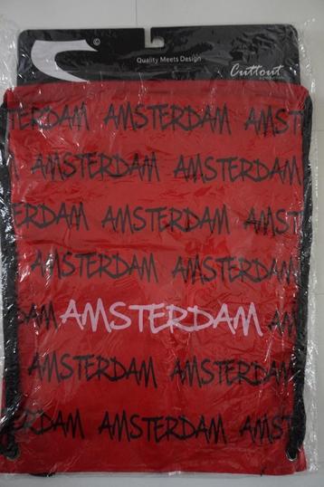 NIEUW Tas Amsterdam dunne lichte rugtas gymtas shop souvenir beschikbaar voor biedingen