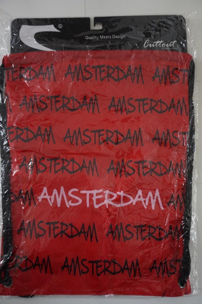 NIEUW Tas Amsterdam dunne lichte rugtas gymtas shop souvenir, Sieraden, Tassen en Uiterlijk, Tassen | Rugtassen, Nieuw, Overige merken