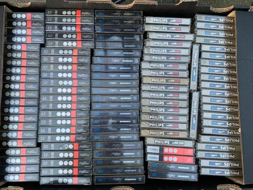 Philips chrome cassettebandjes te koop!, Cd's en Dvd's, Cassettebandjes, Gebruikt, Voorbespeeld, Overige genres, 26 bandjes of meer