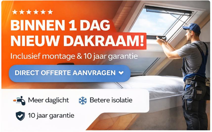 Dakraam monteren / plaatsen, Ophalen, Minder dan 80 cm, Nieuw, 120 tot 160 cm